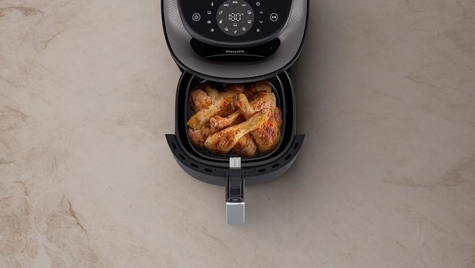 Philips Мультипечь Series 3000 Ovi 1400Вт, чаша-4.2л, сенсорное управл., 6 авто. программ, пластик, чорний NA321/00 фото