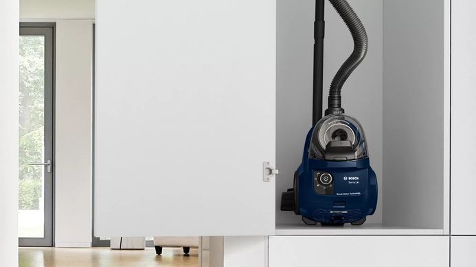 Bosch Пылесос контейнерный, 550Вт, НЕРА13, синий BGS21X320 фото