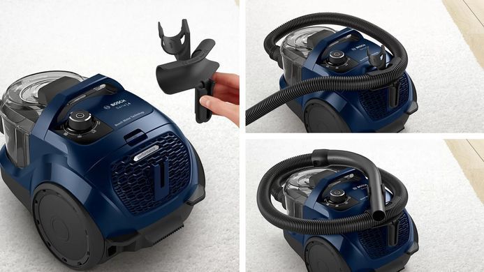 Bosch Пылесос контейнерный, 550Вт, НЕРА13, синий BGS21X320 фото