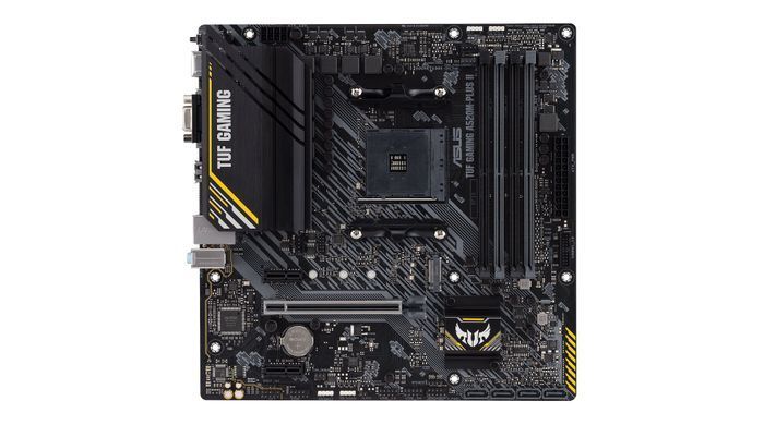 ASUS Материнcкая плата TUF GAMING A520M-PLUS II sAM4 A520 4xDDR4 HDMI DVI D-Sub mATX 90MB17G0-M0EAY0 фото