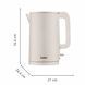 Tefal Електрочайник Thermo Protect, 1.5л, пластик, нержавіюча сталь, бежевий 4 - магазин Coolbaba Toys