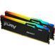 Kingston Пам'ять ПК Kingston DDR5 64GB KIT (32GBx2) 6000 FURY Beast RGB 4 - магазин Coolbaba Toys