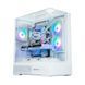 Zalman PC case P40 Prism без БЖ, 2xUSB3.0, 1xUSBType-C, 1x120мм ARGB, VGA 420мм, LCS ready, TG 3x Panels, ATX, білий 4 - магазин Coolbaba Toys
