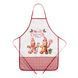 ARDESTO Apron Christmas Gingerbread 60х80cm, 100% polyester, red