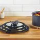 Tefal Набір скляних кришок Ingenio, 16см, 18см, 20см, скло, пластик, чорний 3 - магазин Coolbaba Toys