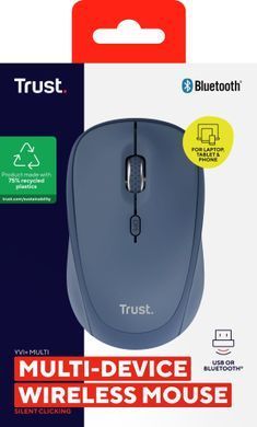 Trust Миша Trust Yvi+ Compact Multi-Device, WL/BT/USB-A, синій 25455_TRUST фото