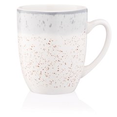 ARDESTO Чашка Siena, 360мл, порцеляна, біло-сірий AR2936SW фото