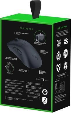Razer Миша Deathadder V3 Pro, USB-A/WL/BT, чорний RZ01-04630100-R3G1 фото