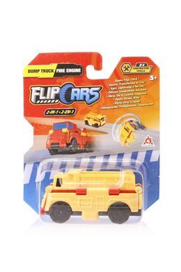 Flip Cars Машинка-трансформер 2 в 1 Самосвал и Пожарный автомобиль EU463875-07 фото