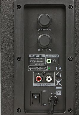 Microlab Акустична система M-110 2.1, 10W, mini-jack, чорний M-110 фото