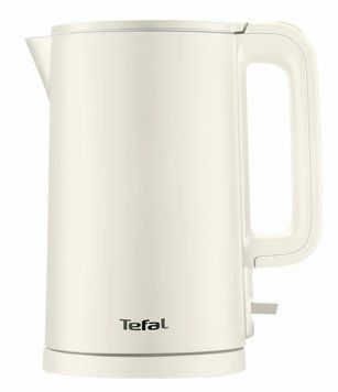 Tefal Електрочайник Thermo Protect, 1.5л, пластик, нержавіюча сталь, світло-бежевий KO140AE0 фото