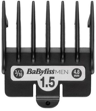 BaByliss Машинка для стриження, мережа+акум., вібраційний мотор, насадок-10, кейс, чохол, гребінець у компл., сталь, сірий E996E фото