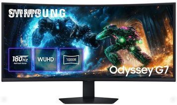 Samsung Монітор Samsung 40"Odyssey G7 G75F HDMI, DP, USB, VA, 5120x2160, 180Hz, 21:9, 1ms, CURVED LS40FG756EIXUA фото