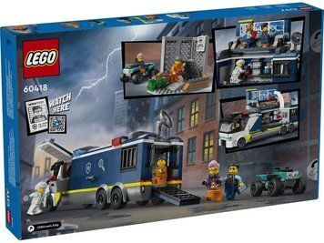 LEGO Конструктор City Пересувна поліцейська криміналістична лабораторія 60418 фото