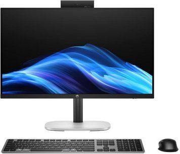 HP Комп'ютер персональний моноблок HP ProStudio 4-G1i 23.8" FHD IPS AG, Intel U7-265T, 16GB, F512GB, UMA, WiFi, кл+м, DOS, чорний CZ8E1ES фото