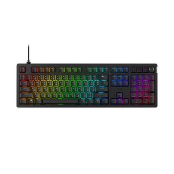 HyperX Клавіатура механічна Alloy Rise 106key, Red, USB-A, EN/UA, RGB, чорний 7G7A3AA фото