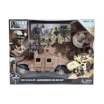 Игровой набор ELITE FORCE &mdash; БРОНЕАВТОМОБИЛЬ HUMVEE M1114 (машина, фигурка, аксесс.) 101863 фото