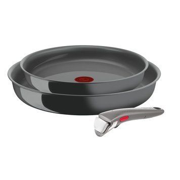 Tefal Набір посуду Ingenio Renew, знімна ручка, 3предмети, алюміній, бакеліт, сірий L2609502 фото