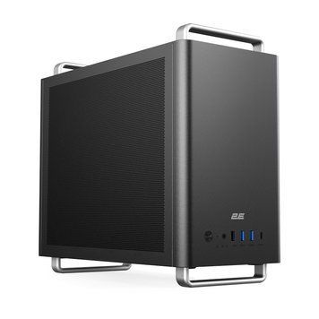 2E Корпус 2E Credo Mesh V300B-MH без БЖ, 2xUSB3.0, 1х USB 2.0, 1xUSB Type-C, 1x90мм, VGA 310мм, mATX, чорний 2E-V300B-MH фото