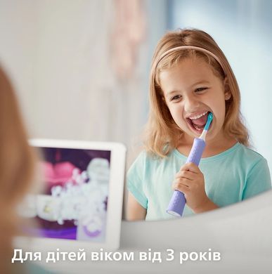 Philips Щетка зубная электр. Philips Sonicare For Kids, 62т. колеб/мин, насадок-2, фиолетовый HX6322/12 фото