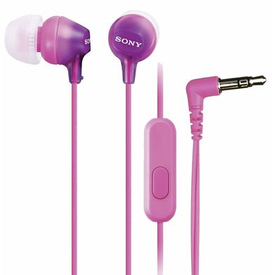 Навушники SONY MDR-EX15AP In-ear Mic Фіолетовий MDREX15APV.CE7 фото