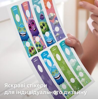 Philips Щетка зубная электр. Philips Sonicare For Kids, 62т. колеб/мин, насадок-2, фиолетовый HX6322/12 фото