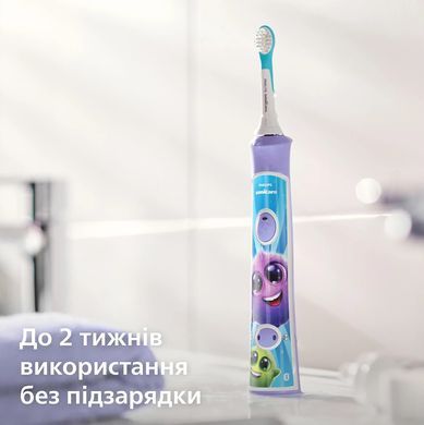 Philips Щетка зубная электр. Philips Sonicare For Kids, 62т. колеб/мин, насадок-2, фиолетовый HX6322/12 фото