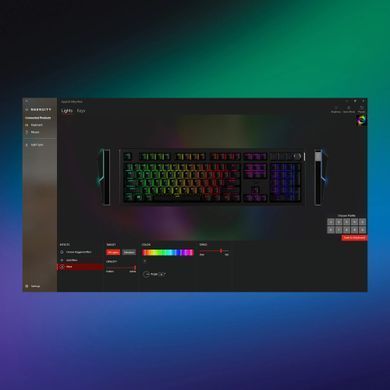 HyperX Клавиатура механическая Alloy Rise 106key, Red, USB-A, EN/UA, RGB, черный 7G7A3AA фото