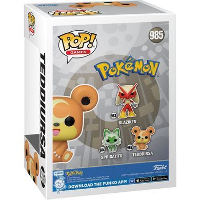 Funko Фигурка Funko POP Games: Pokemon - Teddiursa 889698709361 фото