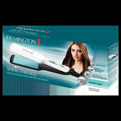 Remington Випрямляч Shine Therapy, темп.режимів-10, 150-230С, дисплей, кераміка, білий S8550 фото