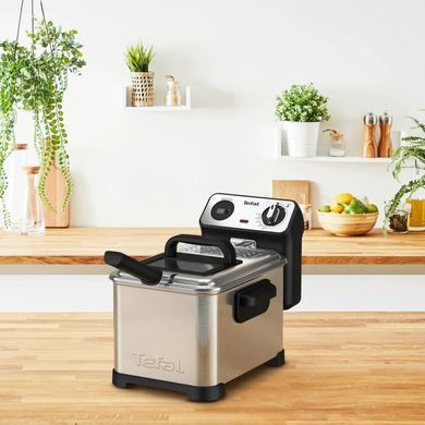 Tefal Фритюрниця Filtra Pro, 2400Вт, ємність-3л, механічне керув., від 150&deg;C до 190&deg;C нержавіюча сталь, черный FR511170 фото