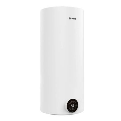 Bosch Водонагрівач електр. круглий Tronic 4000T, 120л, 2кВт, сухий тен, вертикальний монтаж, електр. кер-ння, B, білий