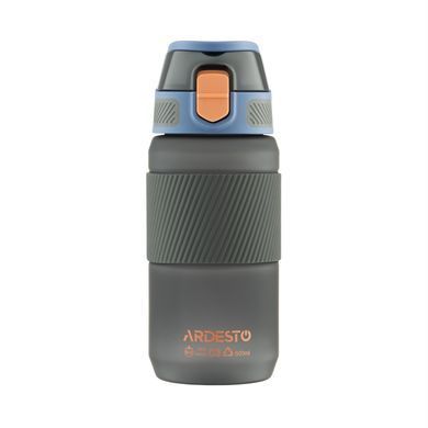 ARDESTO Пляшка для води Spring 600мл, пластик, чорний