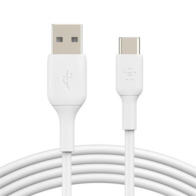 Кабель заряджання/синхронізації Belkin USB-A > USB-С, PVC, 1м, білий CAB001BT1MWH фото