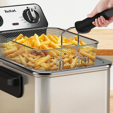 Tefal Фритюрниця Filtra Pro, 2400Вт, ємність-3л, механічне керув., від 150&deg;C до 190&deg;C нержавіюча сталь, черный FR511170 фото