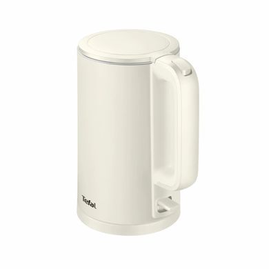 Tefal Електрочайник Thermo Protect, 1.5л, пластик, нержавіюча сталь, світло-бежевий KO140AE0 фото