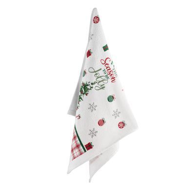 ARDESTO Набір рушничків для кухні Christmas Tree 38х63см, 2шт, 100% бавовна, зелений