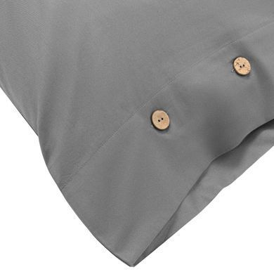 ARDESTO КПБ 1.5сп Mix&Match, підковдра 160х220см, простирадло 180х240см, наволочки (2) 50х70см, 100% бавовна, сатин, сірий