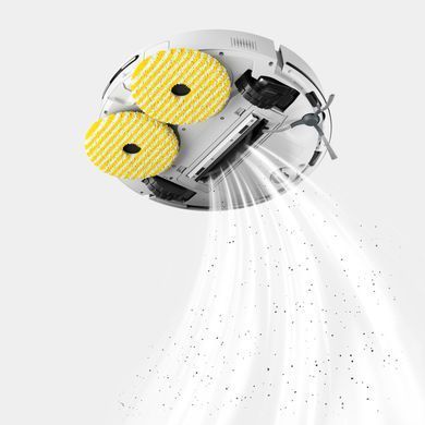 Karcher Робот-пилосос Karcher безпровідний RVM 4 Comfor, вологе прибирання, автон. робота до 160хв, білий 1.269-130.0 фото