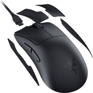 Razer Миша Deathadder V3 Pro, USB-A/WL/BT, чорний RZ01-04630100-R3G1 фото