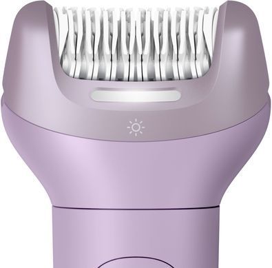 Philips Епілятор Philips Series 9000 дисковий, аккумул., пінцет.-32, волог.+сух., насадок-6, футляр, фіолетовий BRE728/00 фото