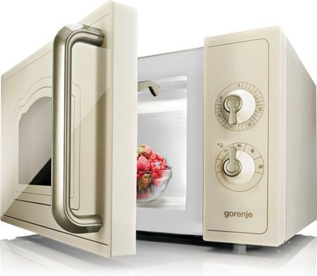 Gorenje Микроволновая печь Gorenje, 20л, мех. управл., 700Вт, бежевый MO4250TCLI фото