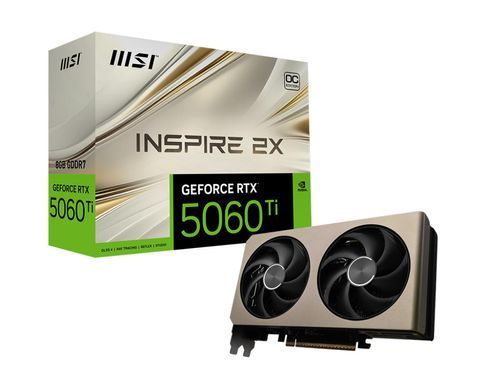 MSI Відеокарта GeForce RTX 5060 8GB GDDR7 INSPIRE 2X OC 912-V537-001 фото