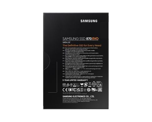 Samsung Накопичувач SSD Samsung 2.5" 8TB SATA 870EVO MZ-77E8T0B/EU фото