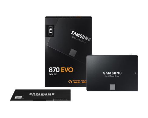Samsung Накопичувач SSD Samsung 2.5" 8TB SATA 870EVO MZ-77E8T0B/EU фото