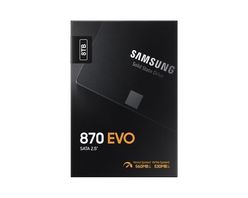 Samsung Накопичувач SSD Samsung 2.5" 8TB SATA 870EVO MZ-77E8T0B/EU фото
