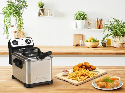 Tefal Фритюрниця Filtra Pro, 2400Вт, ємність-3л, механічне керув., від 150&deg;C до 190&deg;C нержавіюча сталь, черный FR511170 фото
