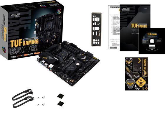 ASUS Материнcкая плата TUF GAMING B550-PRO sAM4 B550 4xDDR4 M.2 HDMI DP ATX 90MB17R0-M0EAY0 фото