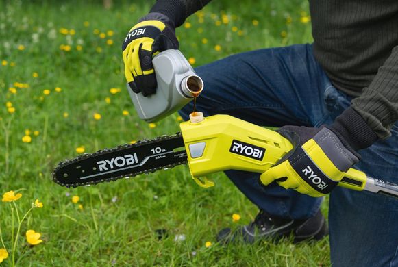 Ryobi Висоторіз ланцюговий акумуляторний Max Power RY36PP25A-0 36В шина 25см довжина 3м 4.3кг (без АКБ та ЗП) 5133005786 фото