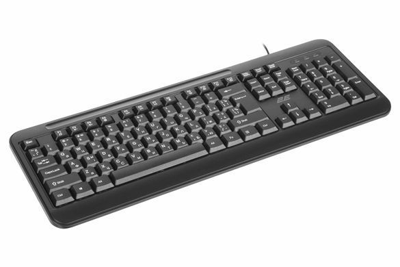 2E Клавиатура мембранная KM1040 104key, USB-A, EN/UK/RU, чёрный 2E-KM1040UB фото